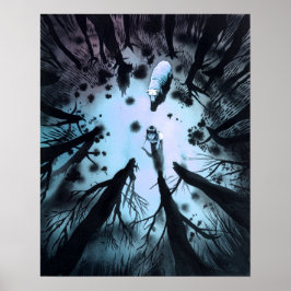 In de Deep, Dark Wood Poster Print Wall Art