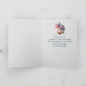 In de Deepest Sympathie Hulp in de Moeilijke Bloem Kaart (Binnen)