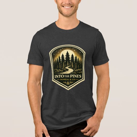 IN DE DENNENBOS Tri-Blend SHIRT (Voorkant)