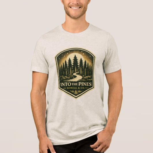 IN DE DENNENBOS Tri-Blend SHIRT (Voorkant)