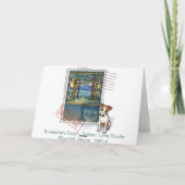 In de diepe midden winter feestdagen kaart (Achterkant)