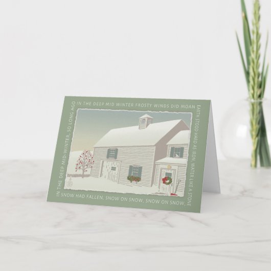 In de diepe midden winter feestdagen kaart (Voorkant)