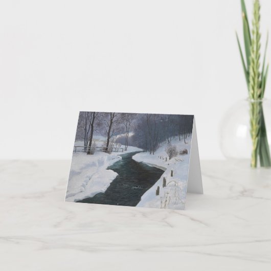 In de Diepe Winter Feestdagen Kaart (Voorkant)