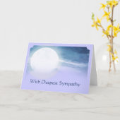 In de diepste sympathie Beauful Moon Nightsky Kaart (Gele Bloem)