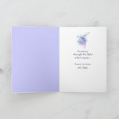 In de diepste sympathie: een mooie blauwe dragonfl kaart (Binnen)