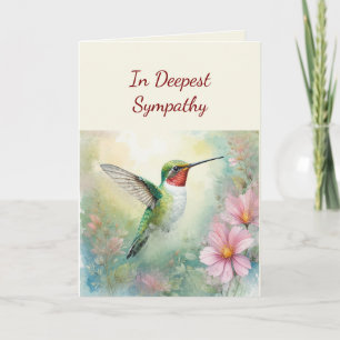 In de diepste sympathie Hummingbird Liefde & Gebed Kaart