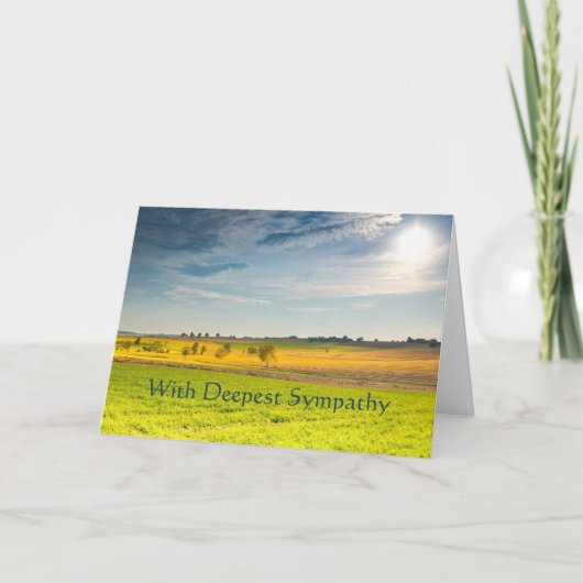 In de diepste sympathie landschapsweidevelden kaart (Voorkant)