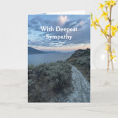 In de diepste sympathie Morning Sky Clouds Lake Wa Kaart (Gele Bloem)
