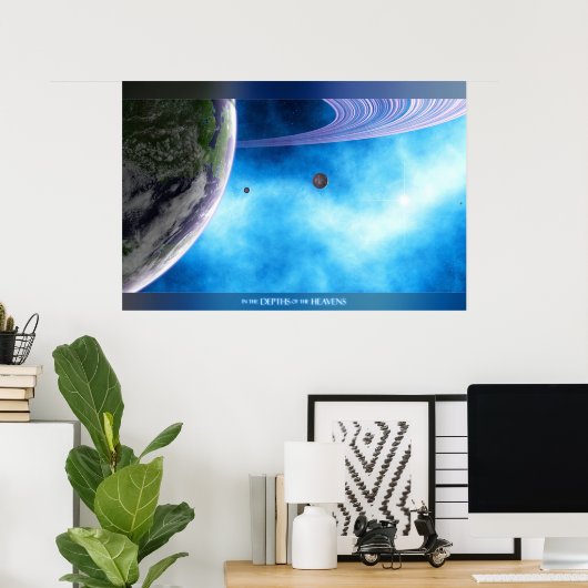 In de diepten van de hemel poster (Thuiskantoor)