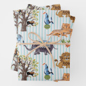 In de dierentuin inpakpapier vel (In situ)