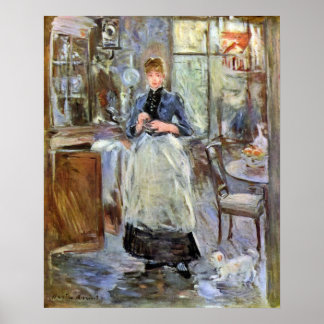 In de Dining Room door Berthe Morisot Poster