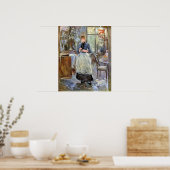 In de Dining Room door Berthe Morisot Poster (Keuken)