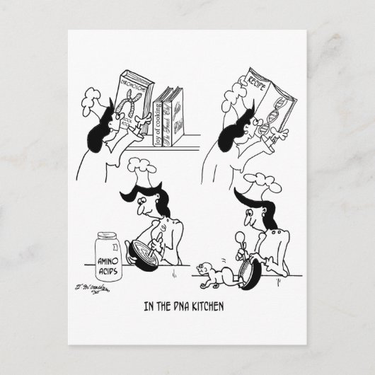 In de DNA Kitchen Briefkaart (Voorkant)