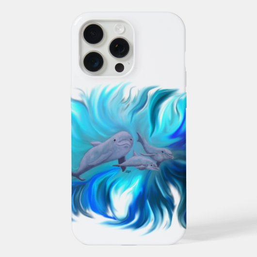 In de Dolfijnenschool iPhone Hoesje (Achterkant)
