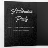 In de donkere Halloween Party Uitnodiging (Binnenzijde eerst)