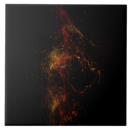 In de donkergrote (6 x 6 inch) keramische foto-Teg Tegeltje