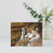 In de doos door Mary Cassatt Briefkaart (Staand voorkant)