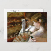 In de doos door Mary Cassatt Briefkaart (Voorkant / Achterkant)