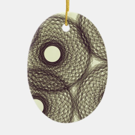 In de duisternis keramisch ornament (Voorkant)