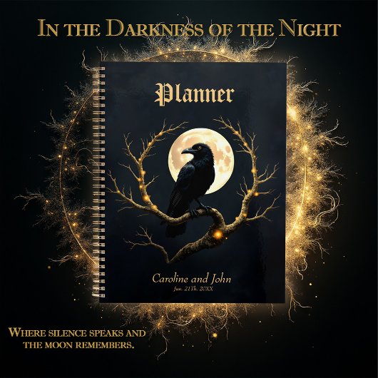 In de duisternis van de nacht” – De stille boodsch Planner