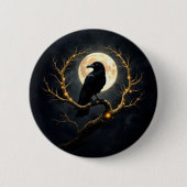 In de duisternis van de nacht” – De stille boodsch Ronde Button 5,7 Cm (Voorkant)