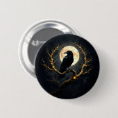 In de duisternis van de nacht” – De stille boodsch Ronde Button 5,7 Cm (Voorkant /achterkant)