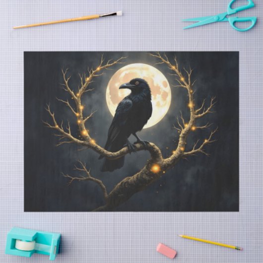 In de duisternis van de nacht” – De stille boodsch Tissuepapier (Craft)