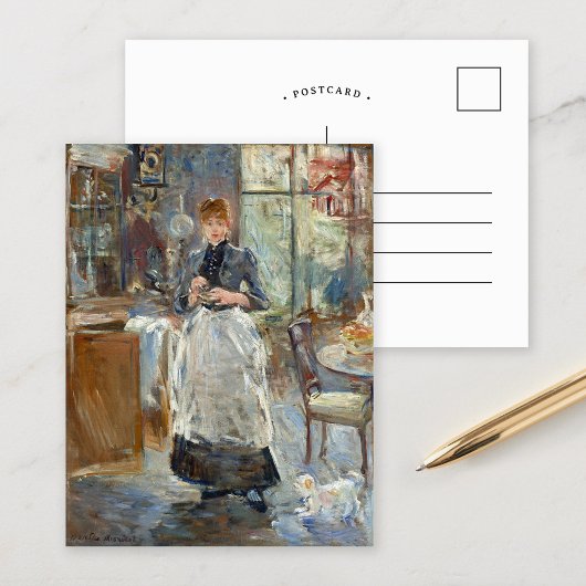 In de eetkamer | Berthe Morisot Briefkaart