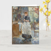 In de eetkamer | Berthe Morisot Kaart (Gele Bloem)
