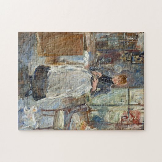 In de eetkamer | Berthe Morisot Legpuzzel (Horizontaal)