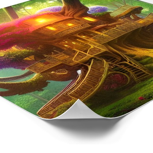 In de Elven-Bossen Poster (Hoek)