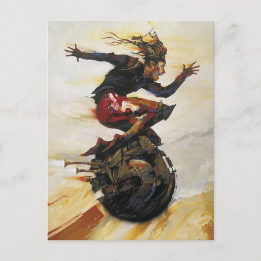 "In de Fast Lane" Briefkaart (Voorkant)