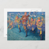 In de Firing Line, 1916 Briefkaart (Voorkant / Achterkant)