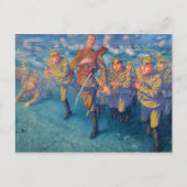 In de Firing Line, 1916 Briefkaart (Voorkant)