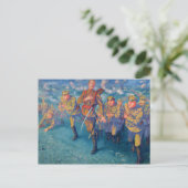 In de Firing Line, 1916 Briefkaart (Staand voorkant)