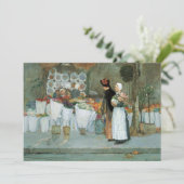 In de Florist door Childe Hassam,  kunst (Staand voorkant)