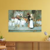 In de Florist door Childe Hassam,  kunst Canvas Afdruk (Insitu (Woonkamer))