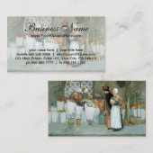 In de Florist door Childe Hassam,  kunst Visitekaartje (Voorkant / Achterkant)