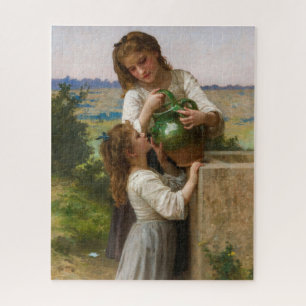 In de fontein door William Adolphe Bouguereau Legpuzzel