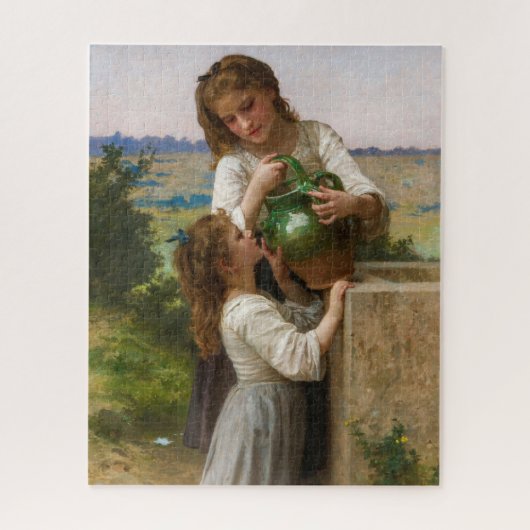 In de fontein door William Adolphe Bouguereau Legpuzzel (Verticaal)