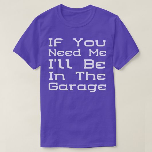 In de garage 3 t-shirt (Design voorkant)