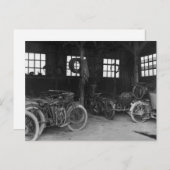 In de Garage-Vintage WWII Briefkaart (Voorkant / Achterkant)