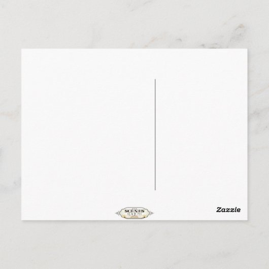 In de Garage-Vintage WWII Briefkaart (Achterkant)