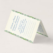 In de Garden Claude Monet vrouw schilderkunst Visitekaartje (Achterkant)