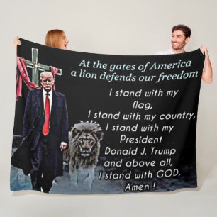 IN DE GATEN VAN AMERIKA FLEECE DEKEN