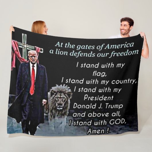IN DE GATEN VAN AMERIKA FLEECE DEKEN (In situ)