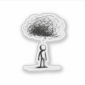 In de gedachtewolk sticker (Voorkant)