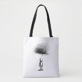 In de gedachtewolk tote bag (Voorkant)