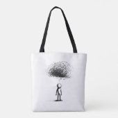 In de gedachtewolk tote bag (Achterkant)