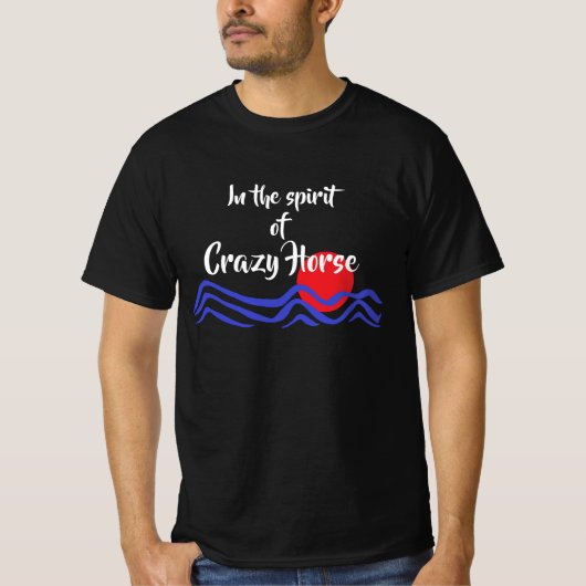 In de geest van Crazy Horse Native American T-shirt (Voorkant)